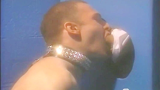 Leashed Hottie Dean Spencer Strokes That Stiff Cock - Falcon Studios