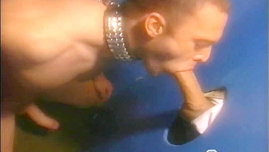 Leashed Hottie Dean Spencer Strokes That Stiff Cock - Falcon Studios