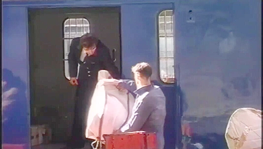 Daniel Valent and Leo Husek ~ Stealth Blowjob on the Train - Falcon Studios