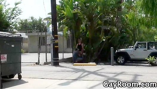 Tristan Mathews Nails Public Oral at Gayroom