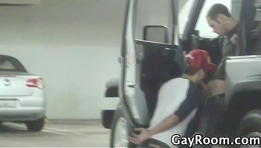 Sneaky Car Blowjob ~ Horny Bryce Star Takes Control - Gay XXX