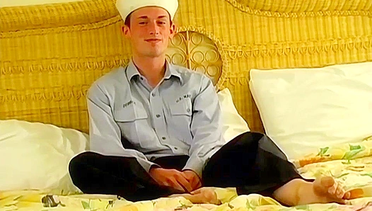Sailor Boy Smiles and Strokes ~ A Sexy Masturbation Scene