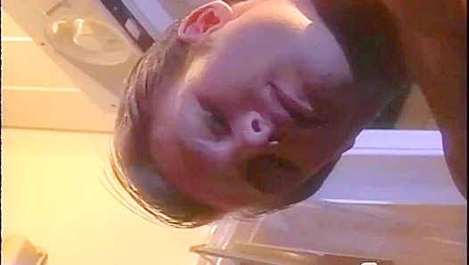 Derek Sucks Gregg Hard by the Fridge - Falcon